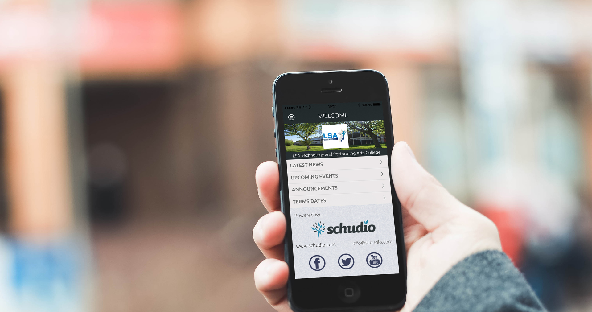 Schudio app for schools
