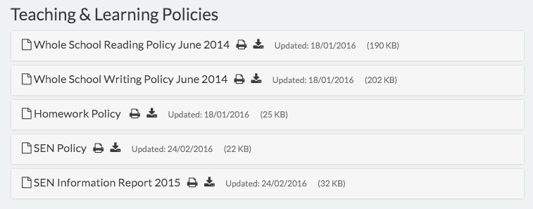 Displaying Documents - Powered by Schudio CMS