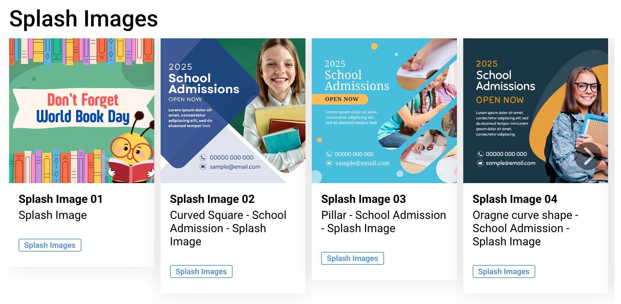 Splash Images